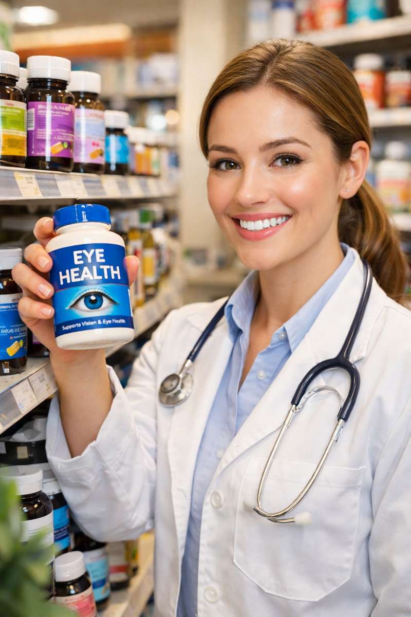 Natural eye supplements for improved vision, reduced eye strain, and retinal protection